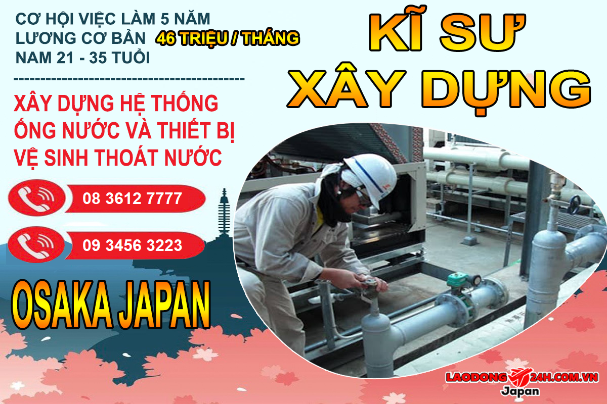 Kĩ Sư Xây Dựng – Xây dựng hệ thống nước và thiết bị vệ sinh thoát nước
