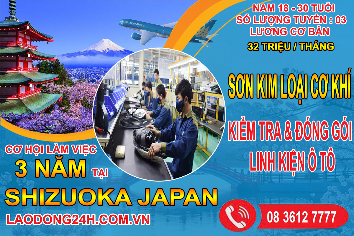 Kiểm tra , đóng gói linh kiện ô tô